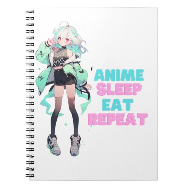 Caderno Espiral Notebook Otaku (Frente)