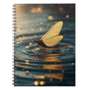 Caderno Espiral Notebook Ouro Mayfly Water