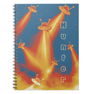 Caderno Espiral Notebook OVNI Attack Saturn