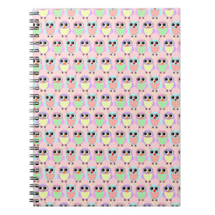 Caderno Espiral Notebook Owl Cute