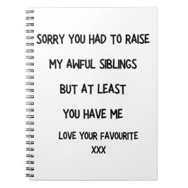 Caderno Espiral Notebook-pai engraçado