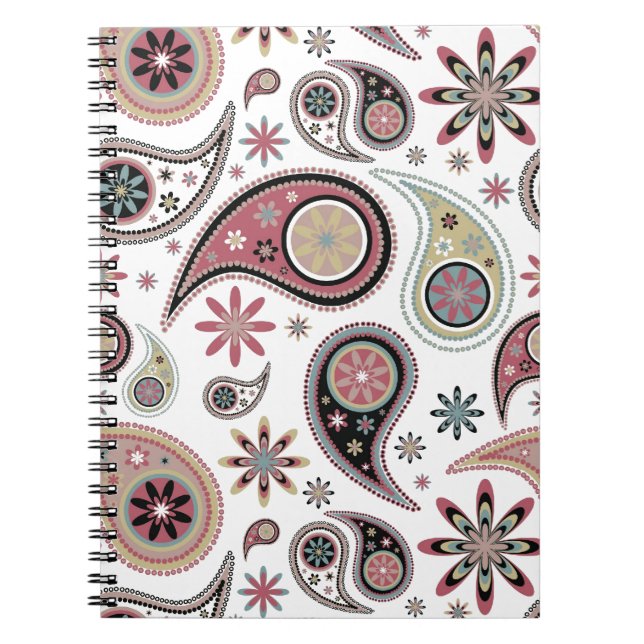 Caderno Espiral Notebook Paisley (Frente)
