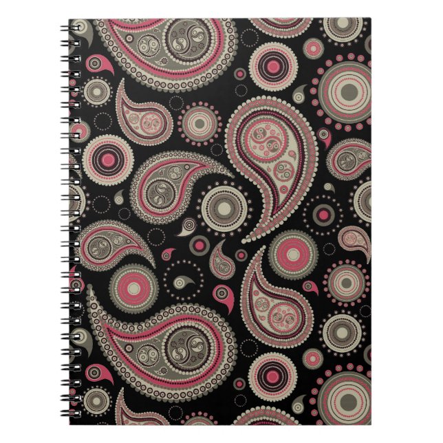 Caderno Espiral Notebook Paisley (Frente)