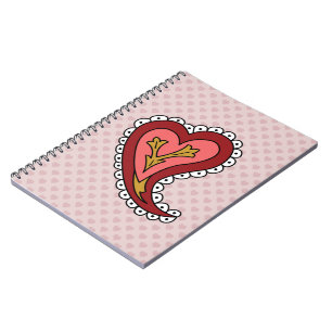 Caderno Espiral Notebook Paisley Heart