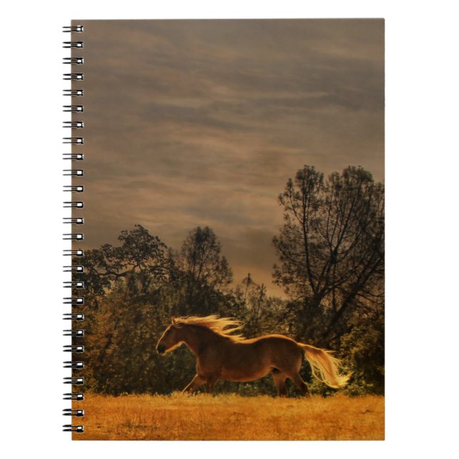 Caderno Espiral Notebook Palomino Running Horse (Frente)