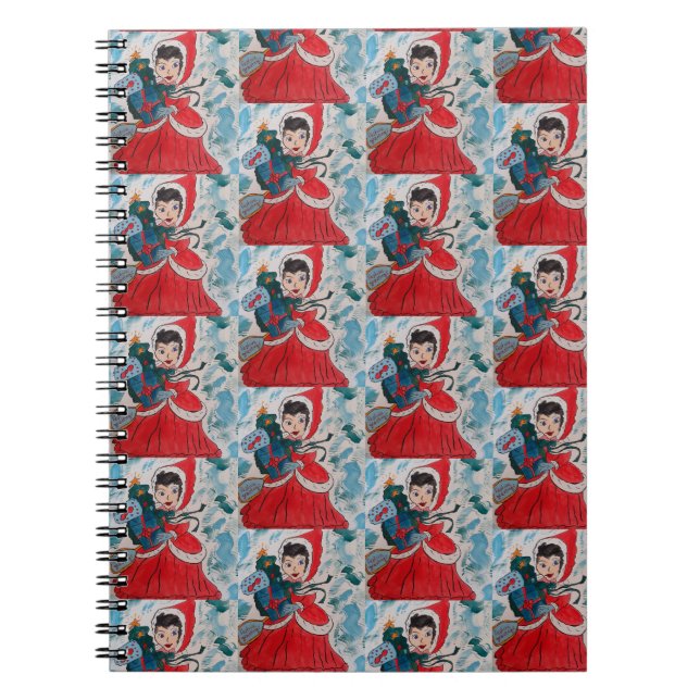 Caderno Espiral Notebook Papai noel Helper Christmas Spiral (Frente)
