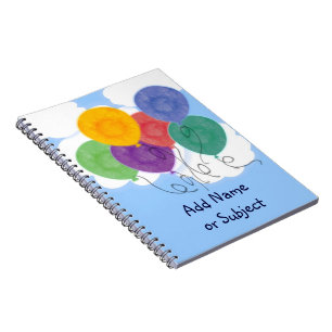 Caderno Espiral Notebook para balões