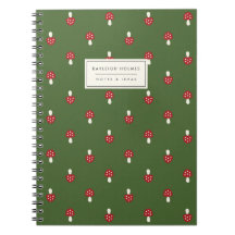 Notebook para Cogumelos Pequenos (Verde)