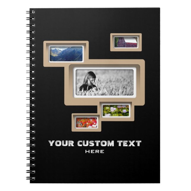 Caderno Espiral Notebook para Colagem de Fotos Crie (Frente)