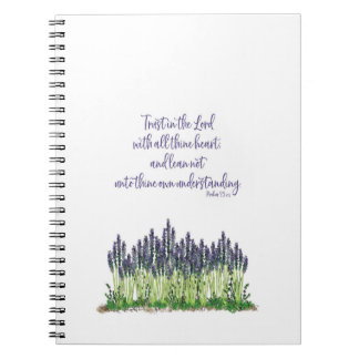 Caderno Espiral Notebook para Design lavanda de Jardim .