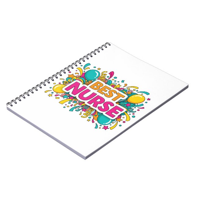 Caderno Espiral Notebook para enfermeira brilhante (Left Side)