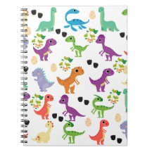 Notebook para espiral de dinossauro bonito