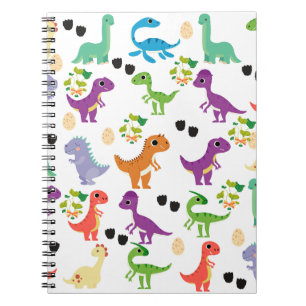 Caderno Espiral Notebook para espiral de dinossauro bonito