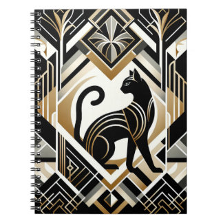 Caderno Espiral Notebook para gatos decorativo Abstrato moderno