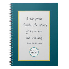 Caderno Espiral Notebook para guerreiros felizes