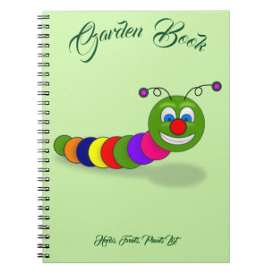 Caderno Espiral Notebook para Inseto Whimsic Garden