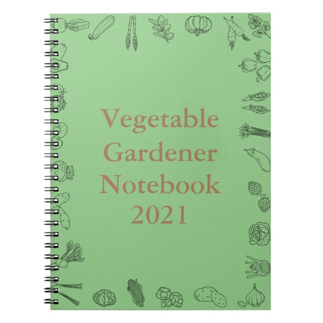 Caderno Espiral Notebook para jardim vegetal (Frente)