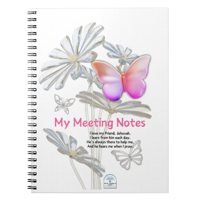 Caderno Espiral Notebook para JW Young Sisters (Frente)