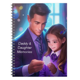 Caderno Espiral Notebook para memórias pais e filhas