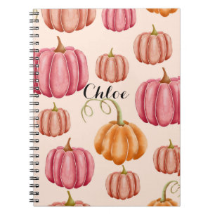 Caderno Espiral notebook para outono+autum, bombas