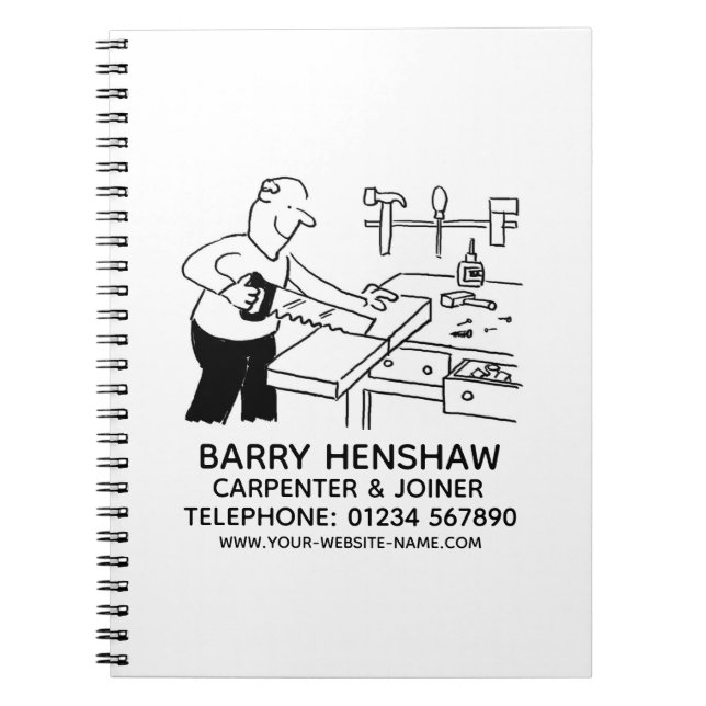 Caderno Espiral Notebook para Promocional Carpenter & Joiner (Frente)