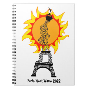 Caderno Espiral Notebook Paris Heat Wave 2022