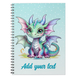 Caderno Espiral Notebook Pastel Dragon - Azul-aquático
