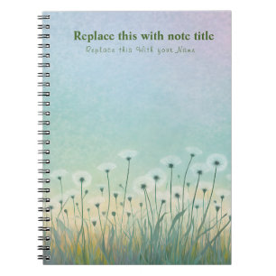 Caderno Espiral Notebook Pastel Floral rico