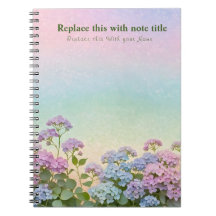 Notebook Pastel Floral rico