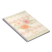 Notebook Pastel Floral Spiral