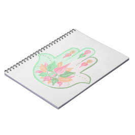 Caderno Espiral Notebook Pastel Hamsa