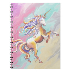Caderno Espiral Notebook Pastel Unicorn