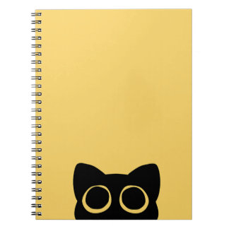Caderno Espiral Notebook Peeking Cat