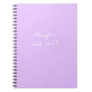 Caderno Espiral Notebook - pensamentos e coisas assim