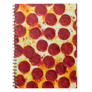 Caderno Espiral Notebook Pepperoni Pizza