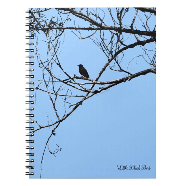 Caderno Espiral Notebook pequeno preto (Frente)