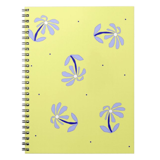 Caderno Espiral notebook Periwinkle Flower (Frente)