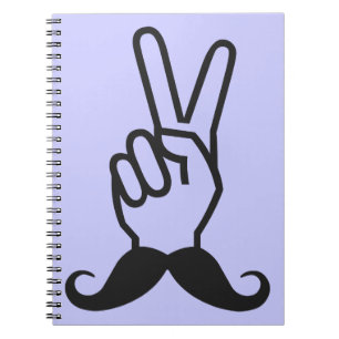 Caderno Espiral Notebook personalizado com bigode vencedor