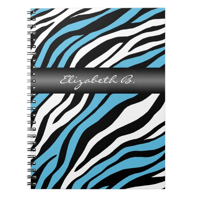 Caderno Espiral Notebook Personalizado com Mistura Azul de Impress (Frente)
