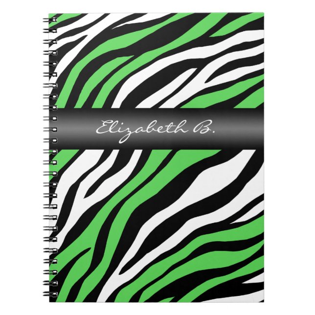 Caderno Espiral Notebook Personalizado com Mistura Verde de Impres (Frente)