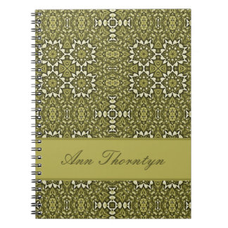 Caderno Espiral Notebook personalizado com padrão caleidoscópio ve