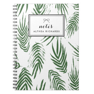 Caderno Espiral Notebook Personalizado com Padrões de Cores Aquáti