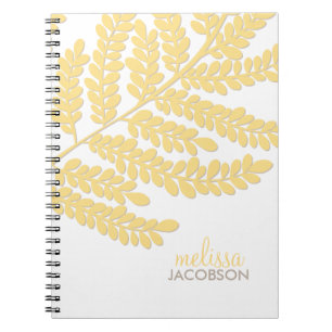 Caderno Espiral Notebook Personalizado com Ramificação de Folha
