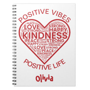 Caderno Espiral Notebook personalizado com vida útil positiva vibr
