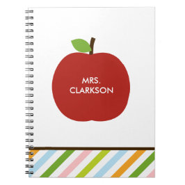 Caderno Espiral Notebook Personalizado da Apple Moderna