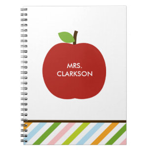 Caderno Espiral Notebook Personalizado da Apple Moderna