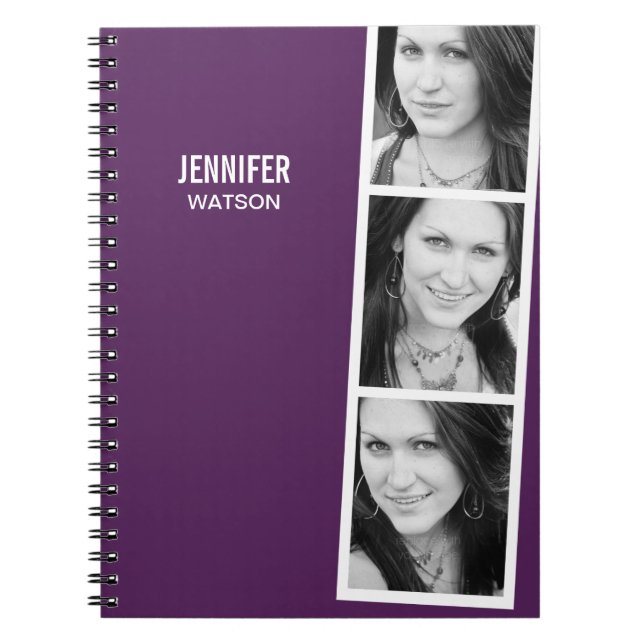Caderno Espiral Notebook Personalizado da Booth de Fotografia (Frente)
