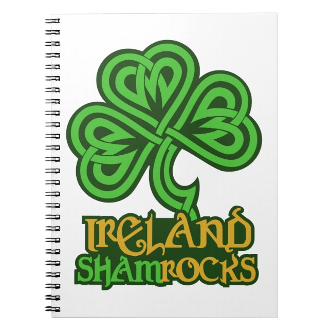 Caderno Espiral Notebook personalizado da Irlanda (Frente)