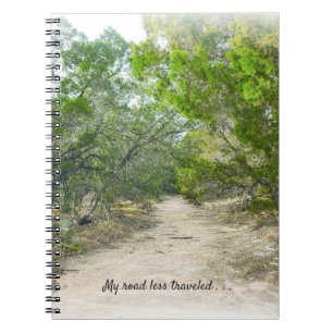 Caderno Espiral Notebook Personalizado de Arte de Trilha Menos Via