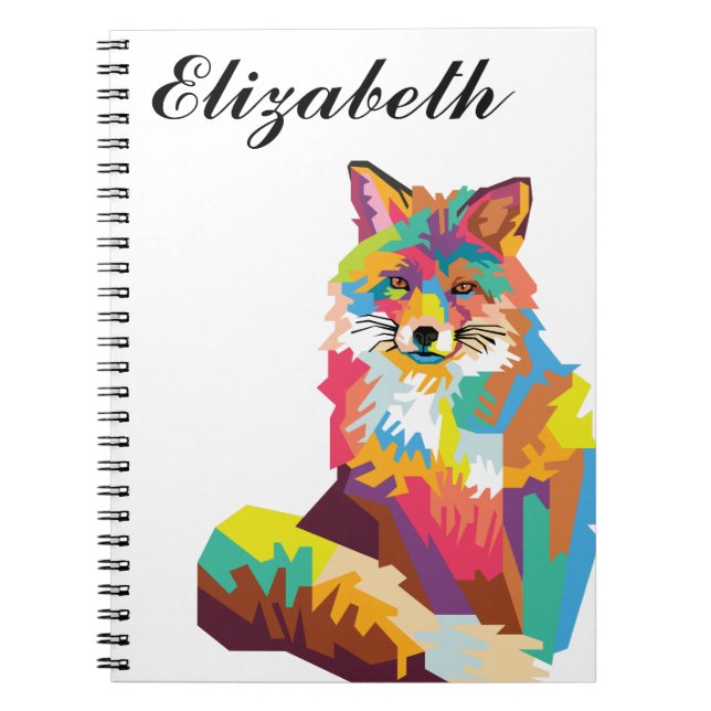 Caderno Espiral Notebook Personalizado de Arte Pop (Frente)